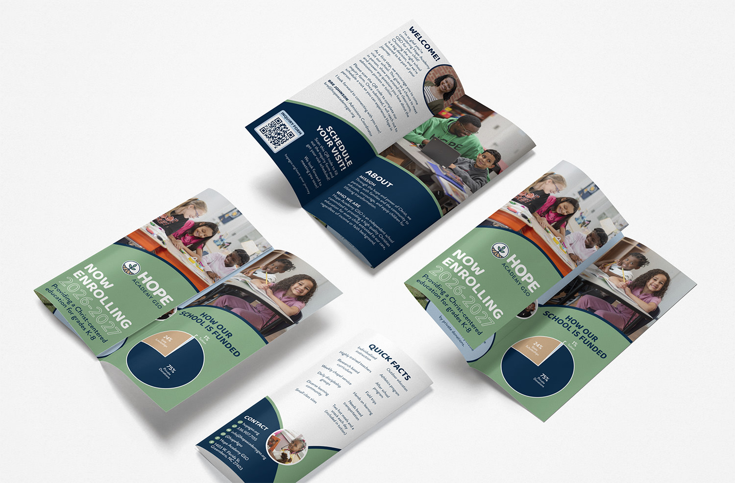 Shamus Design - Hope Academy - Trifold Brochure Mockup