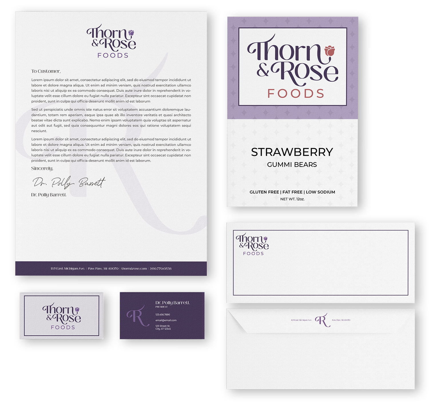 Shamus Design - Thorn & Rose - Stationery